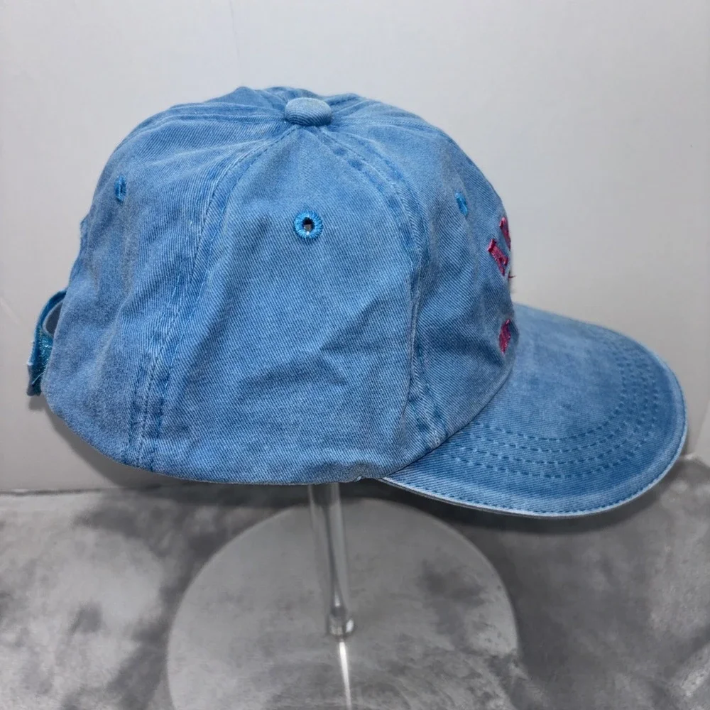 ESY Aruba One Happy Island Baseball Cap Men's Blue Pink Cotton One Size